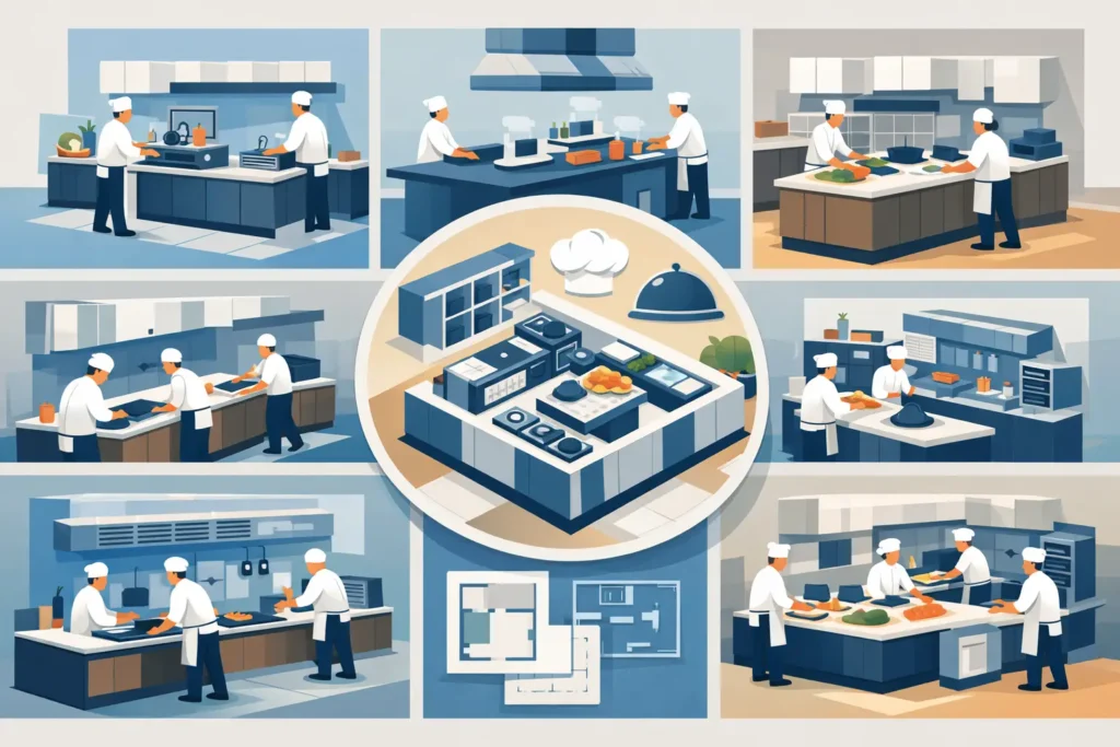 6 Best Commercial Kitchen Layouts for Restaurants