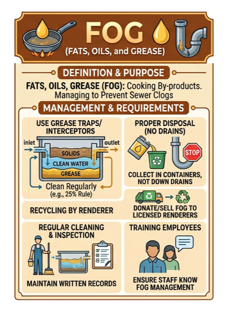 Fats, Oils, and Grease Diagram and Information