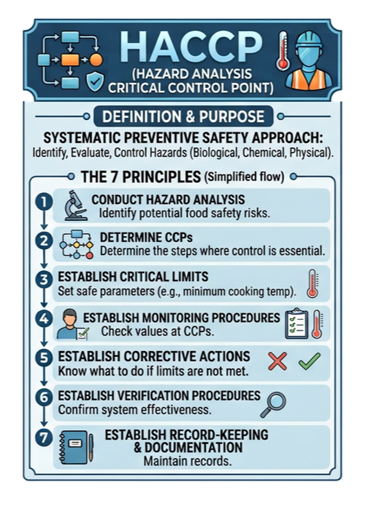 Hazard Analysis Critical Control Point Diagram and information