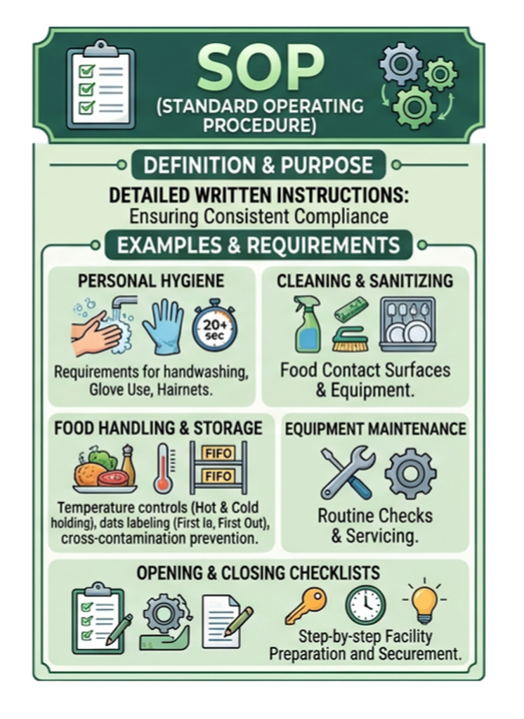 Standard Operating Procedures Diagram and Information