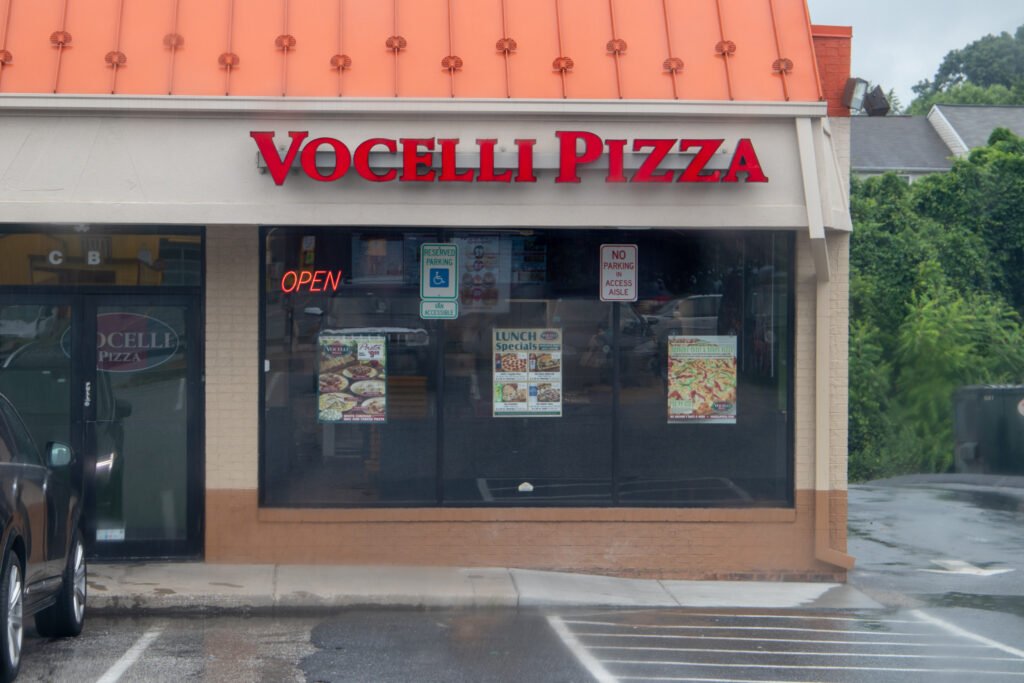 Exterior storefront and signage