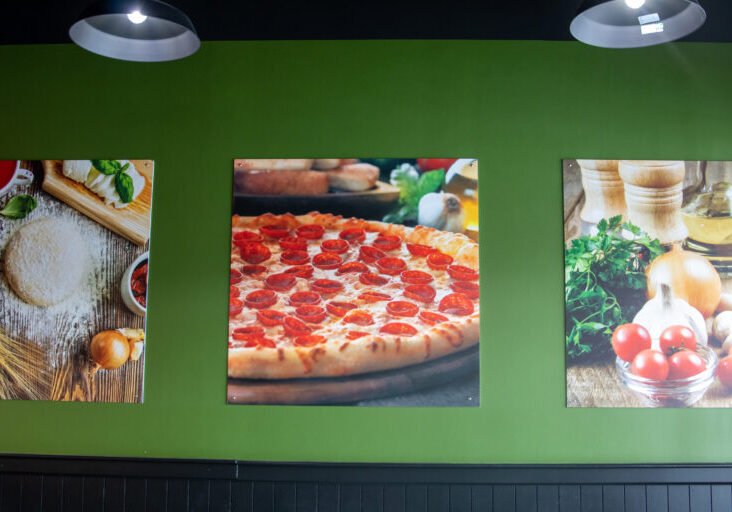 brand styled interior restaurant finishes